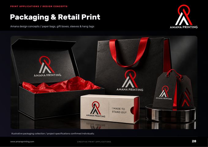Packaging & Retail Print — Amana Printing